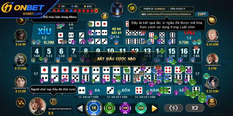 Cách tính Tài Xỉu khi cược bộ ba