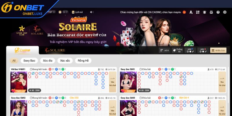 Giới thiệu Sảnh ON Sexy Casino