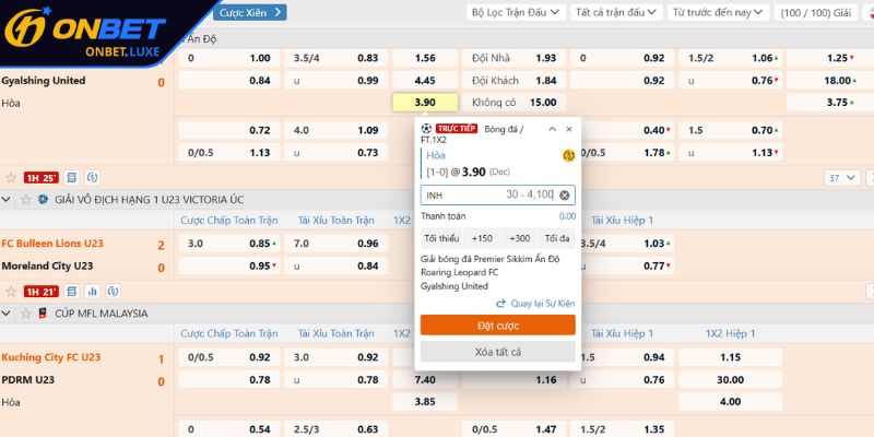 Kho kèo cược phong phú