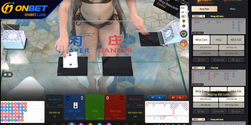 Nắm vững luật chơi trước khi vào bàn Sảnh ON Sexy Casino